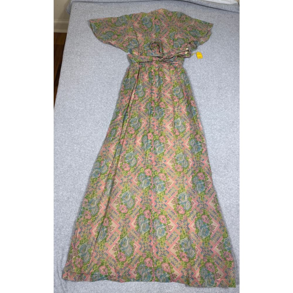 Vintage Young Innocent Arpeja Floral Dress Flutter Sleeves Junior Womens Size 5 - Picture 2 of 5